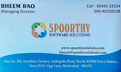 Spoorthy Software Solutions in Kukatpally, Hyderabad - 500072