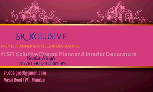 SR Xclusive Events Planner & Interior Decorators in Vasai West, Mumbai - 401202