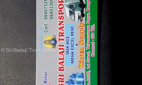 Sri Balaji Transports in Mangadu, Chennai - 600122