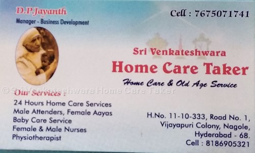 Sri Venkateshwara Home Care Taker in Dilsukh Nagar, Hyderabad - 500036