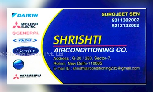Shrishti Aircon Pvt. Ltd. in Rohini, Delhi - 110085