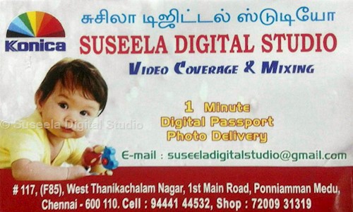 Suseela Digital Studio in Ponniammanmedu, Chennai - 600110
