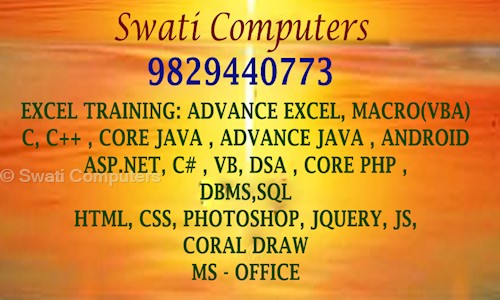 Swati Computers in Mansarovar, Jaipur - 302020