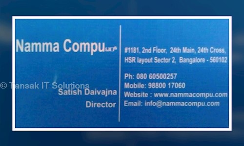 Tansak IT Solutions in HSR Layout, Bangalore - 560102