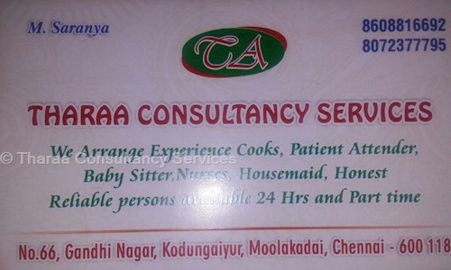 Tharaa Consultancy Services in Moolakadai, Chennai - 600018
