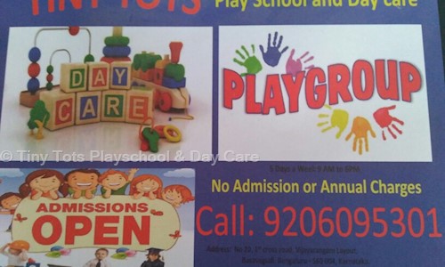 Tiny Tots Playschool & Day Care in Basavanagudi, Bangalore - 560004