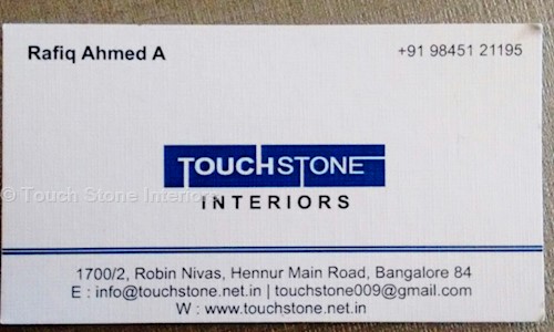 Touch Stone Interiors in Kacharakanahalli, Bangalore - 560084