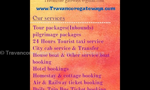 Travancore Gateways Tours & Holidays in Nalanchira, trivandrum - 695015