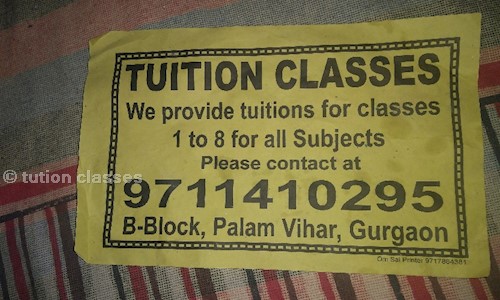 Tuition Classes in Palam Vihar, Gurgaon - 122017