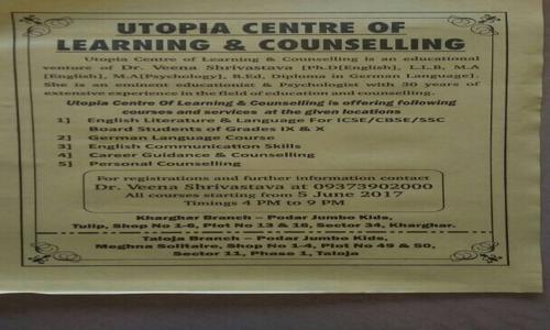 Utopia Centre of Learning & Counselling in Kharghar, Mumbai - 410206