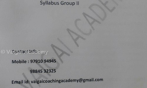 Vaigai Academy in Chromepet, Chennai - 600044
