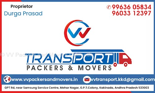 VV Packers and Movers Kakinada in Suryaraopeta, Kakinada - 533001