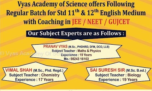 Vyas Academy Of Science in Ajwa Road, Vadodara - 390019