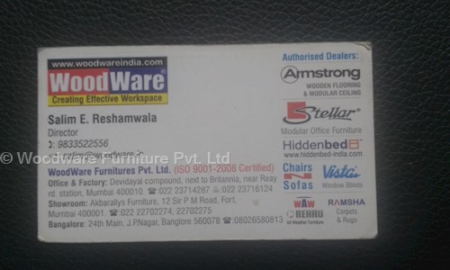 Woodware Furniture Pvt. Ltd. in Mazgaon, Mumbai - 400010