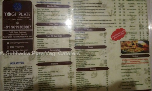 Subhadra Pure Veg Caterers in Kharghar, Mumbai - 410210