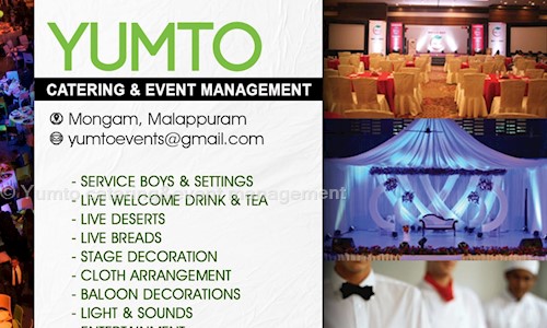Yumto cataring&event management in Mongam, Malappuram - 673642