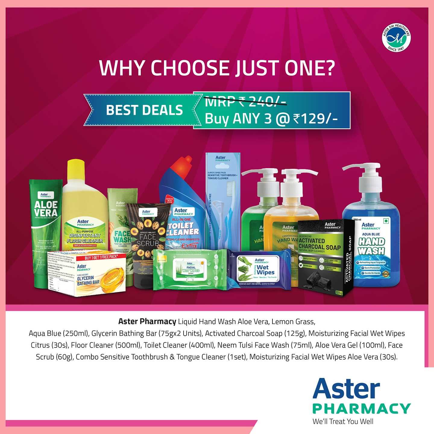 Aster Pharmacy in Yalakki Shettar Colony, Dharwad