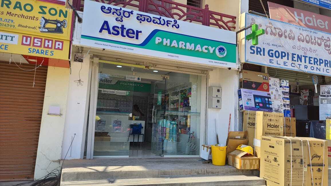 Aster Pharmacy in Halappa Circle, Shivamogga