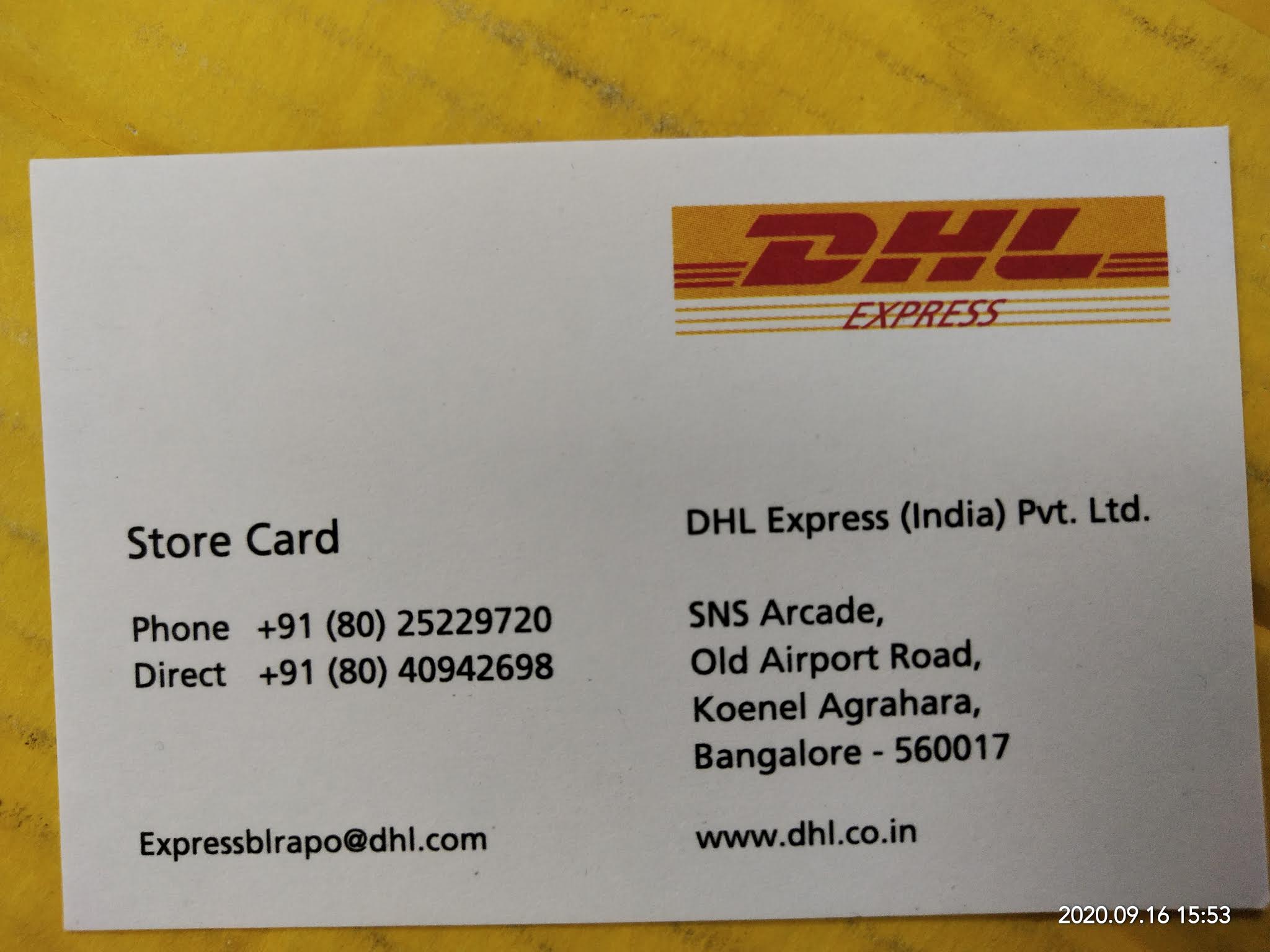DHL Express (India) Pvt. Ltd in Murugeshpalya, Bengaluru