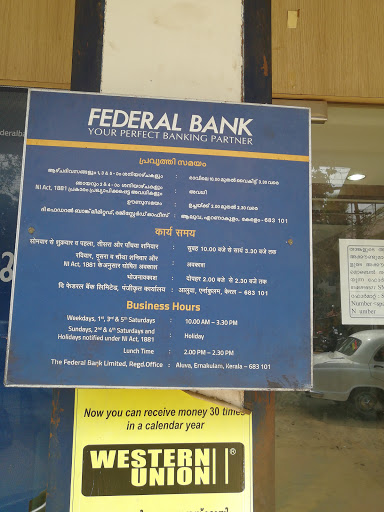 Federal Bank in Thazhava, Kollam