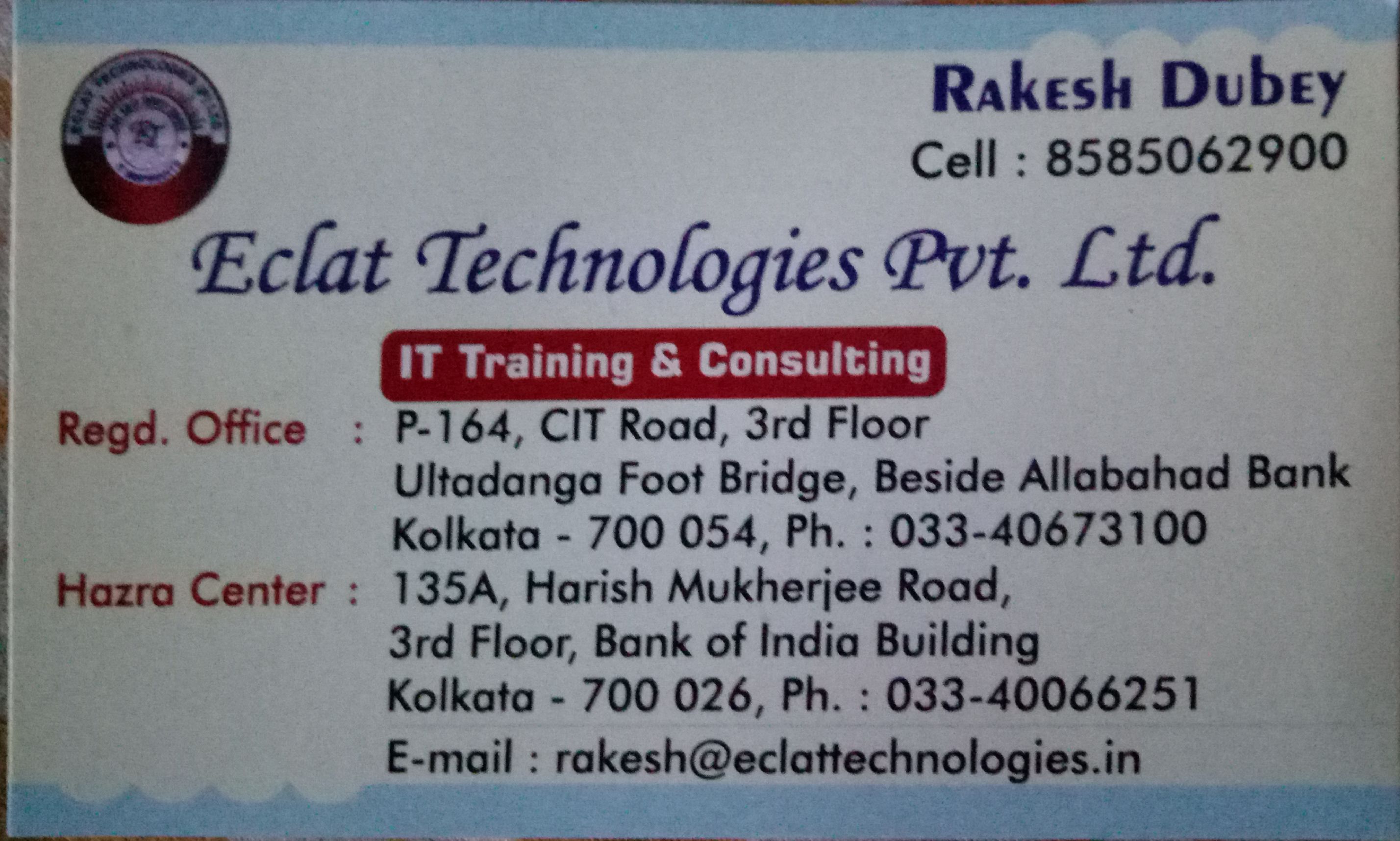 Eclat Technologies Pvt. Ltd. in Ultadanga, Kolkata700054 Sulekha Kolkata