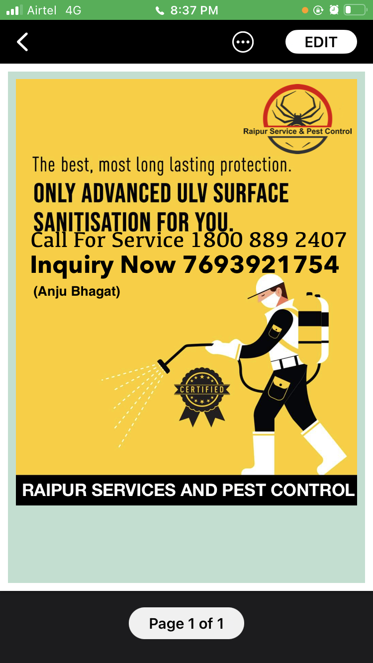 Raipur Service And Pest Control in Mowa Pest control service Service