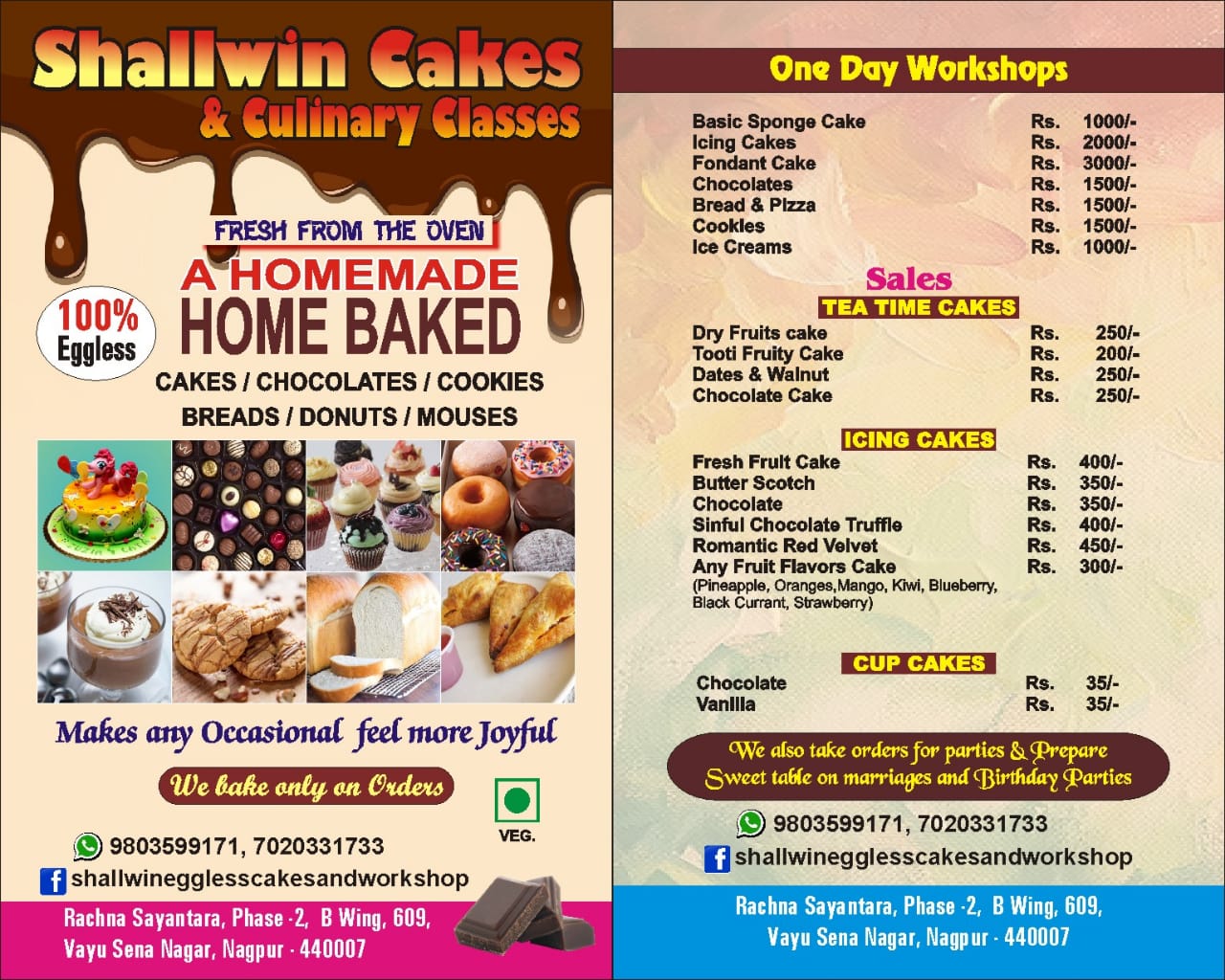Aryanu Cakes And Baking Classes in Hingana RoadNagpur  Best Cookery  Classes For Cake in Nagpur  Justdial