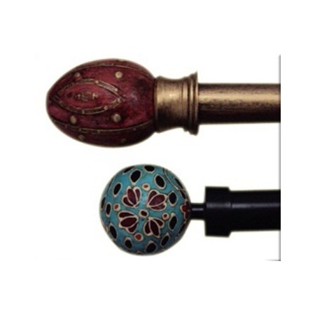 Crafton India Wood Finial 10 Classic Curtain Rods Price