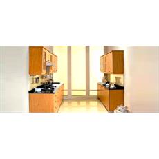 Cream Indian L Shaped Kitchen 